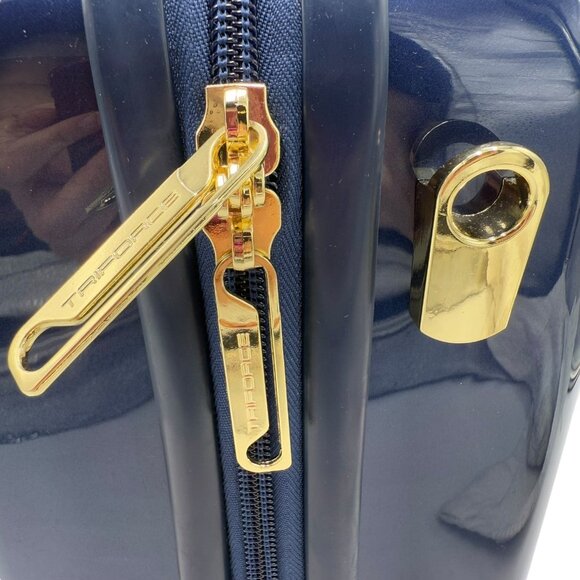 Triforce Elite Performance Travelware Hard Shell Beauty Case Navy Blue NEW - Picture 6 of 14